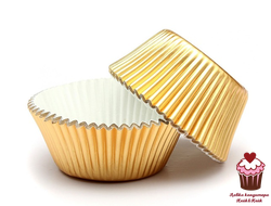 Капсулы бумажные для выпечки Золотые, 24 шт