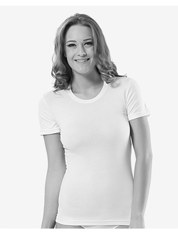 Белая женская футболка Oztas 2934 в интернет-магазине VamKomfort