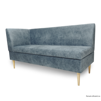 Кухонный ДИВАН "ФОРУМ-8Б" с боковой спинкой, Серый Левый