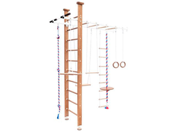 Шведская стенка с рукоходом Flora деревянная