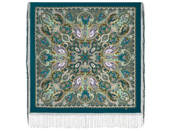 Павловопосадский платок Золотое сердце 2022-12