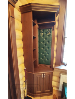 вешалка с полками (массив, шпон ясеня).