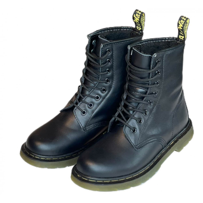 Ботинки Dr. Martens 1460 SMOOTH С ЧЕРНЫМ МЕХОМ
