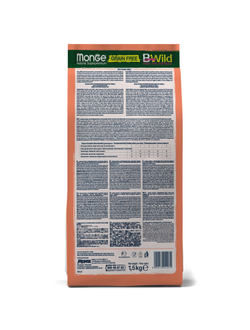 Корм для взрослых кошек Monge BWild Grein Free беззерновой с лососем 1,5 кг