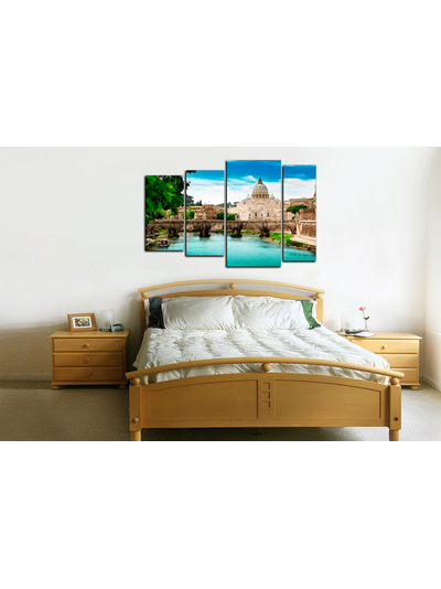 Модульная картина &quot;Древний мост&quot;