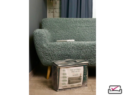 Чехол на 3х местный диван Микрофибра Мята. Защита мягкой мебели  от животных.