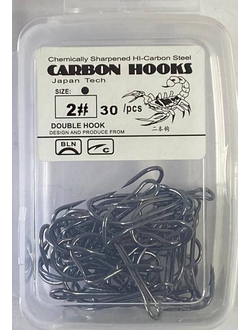 Крючок-двойник Carbon Hooks Scorpion 30шт #2