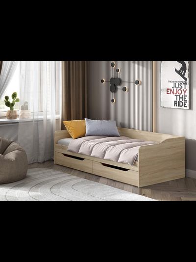 КР 1 Кровать Дуб Сонома (без основания)