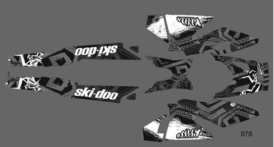 Наклейки на снегоход Tundra - 2010 2011 2012 2013  №978