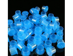 Колпачки с плоским основанием blue 11 мм (100 шт.)