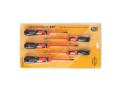 Набор диэлектрических отверток НИО-3305 серия СЛИМ для работ под напряжением до 1000 В, стандарт VDE