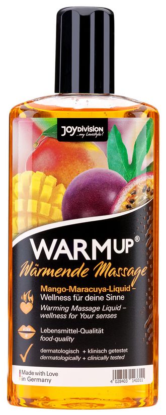 14331 JoyDivision WARMup Манго + Маракуйя 150мл Съедобный разогревающий массажный гель