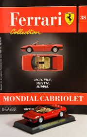 Журнал с моделью &quot;Ferrari collection&quot; №38 Феррари Mondial Cabriolet