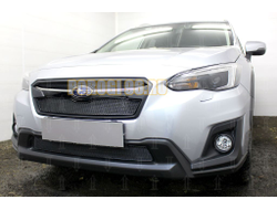 Защита радиатора Subaru XV 2017- black низ PREMIUM