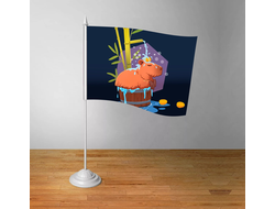 Флажок настольный Капибара, Kapibara-san №18