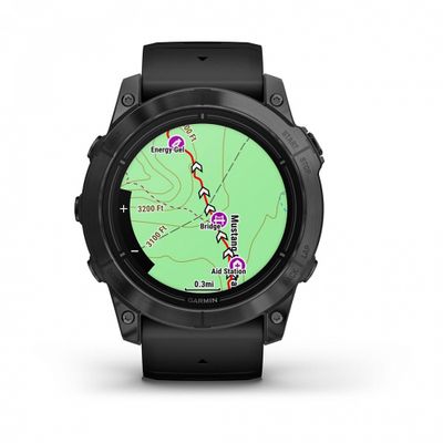 Умные часы Garmin Epix Pro Gen 2 Standard Edition 51 мм, серый, черный силиконовый ремешок (010-02804-21)
