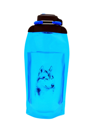 Складная бутылка для воды арт. B086BLS-1303 с рисунком