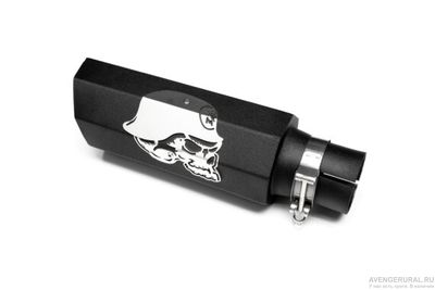 Насадка на глушитель ЧЕРЕП длинная