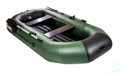 Лодка ПВХ Мастер Лодок Таймень NX270НД "Комби" Зелёный / Чёрный