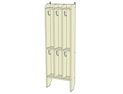 Вешалка для полотенец  напольная 3 секции