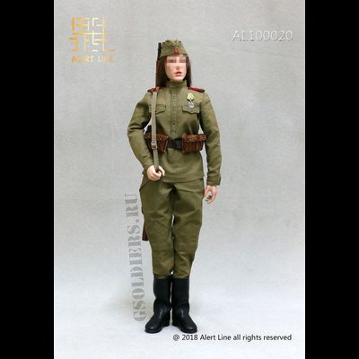 Женская пилотка советская с кокардой 1/6 (AL100020) - ALERT LINE