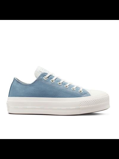 Кеды Converse Chuck Taylor Lift Crafted Canvas голубые короткие на платформе 572710C