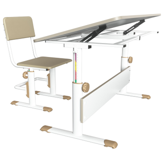 Комплект растущая парта-трансформер Polini kids City D2+стул регулируемый