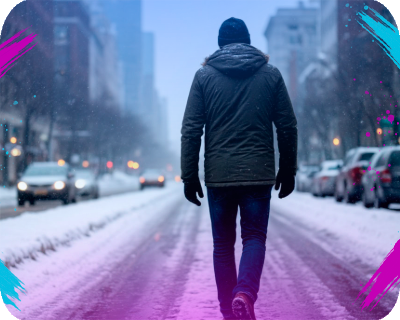 Как не упасть зимой