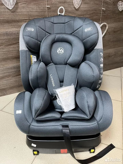 Автокресло Luxmom 210 (Isofix, 0-36 кг, 0-12 лет) Темно-серый