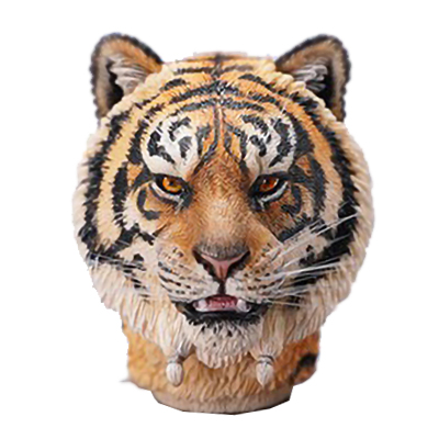 Голова (скульпт) с кистями - рыжий тигр 1/6 Tiger Head Figure (MS2103B) - Mostoys