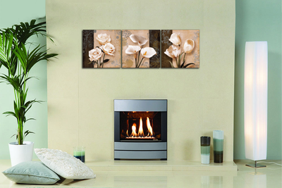 Модульная картина "Цветочное трио"