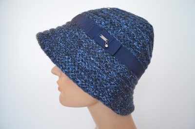 Шляпа Vizio 1622 FF Италия синяя