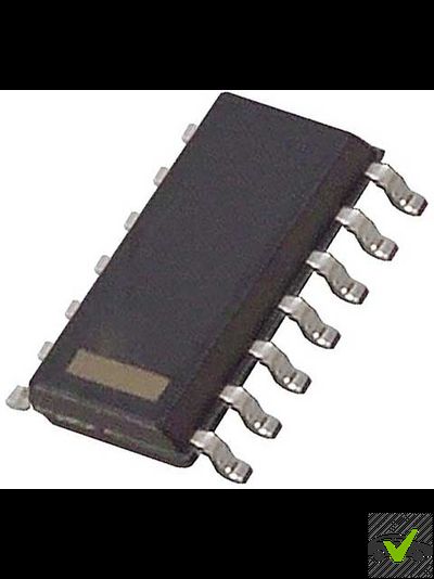 BTS723GW, Верхний ключ, 2-канала, 8А, (P-DSO-14)
