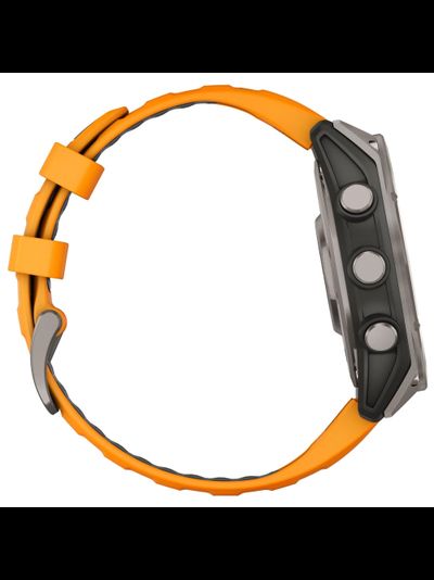 Часы Garmin Fenix 8 —47mm AMOLED Sapphire Titanium Spark Orange / Graphite