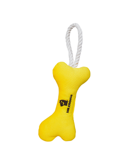 Игрушка Mr.Kranch для собак мелких и средних пород, Косточка желтая