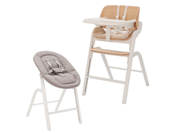 Стульчик шезлонг 2в1 Carrello Combi CRL-9505 Cream White
