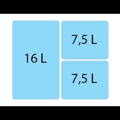 Система сортировки мусора ALBIO 30 1X16 L+2X7,5 L