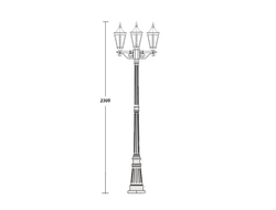 Садово-парковый светильник Leeds-3