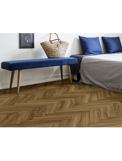 Замковая кварц-виниловая плитка SPC FirmFit Herrigbone 934 Дуб традиционный