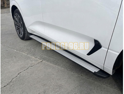 Пороги Slim Silver для HAVAL H7 2023-