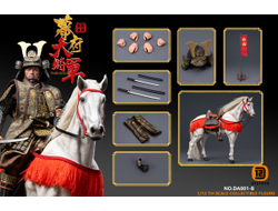 Дайме Ёси Торанага, делюкс версия - Коллекционная фигурка 1/12 SCALE Palm Collection Shogun DX Horse & Banner Edition (DA001B) - D12TOYS