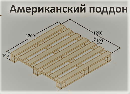 Паллета американка размеры