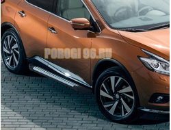 Пороги на Nissan Murano (2016-...) Bmw-style V2