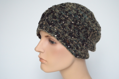 Берет женский зеленый Vizio Италия 7084 ВО  фото