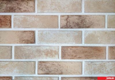 Кирпич Немецкий. Бежевый штукатур. Для фасадов и интерьеров. Кавка