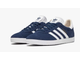 Adidas Gazelle White Blue (Экозамша) сбоку