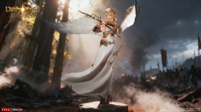 ПРЕДЗАКАЗ - Светлая эльфийка-ангел - Коллекционная фигурка 1/6 Dawn Angel (White) (PL2025-233A) - TBLeague ?ЦЕНА: 25700 РУБ.?