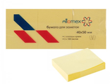 Стикеры 38*51 мм желтые 3 блока Attomex 2010300_S