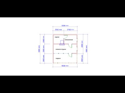 Б-09 ГАБАРИТНЫЕ РАЗМЕРЫ: (6Х5М) 1 ЭТАЖ, ОБЩАЯ ПЛОЩАДЬ: 32М²