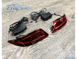 Задние фонари Toyota Camry 55 14-17 в бампер LED красные